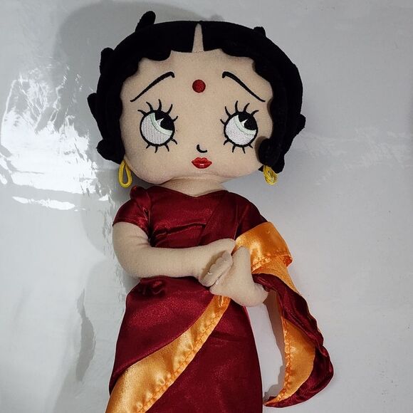 Betty Boop Indian Middle Eastern Red Dress Stuffed Animal Plush Toy Decor - Picture 2 of 12